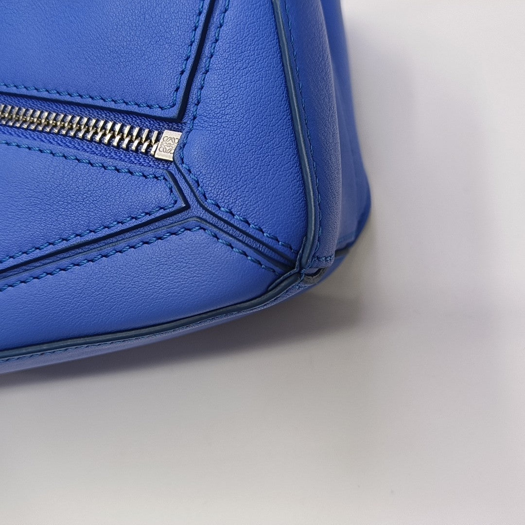 Puzzle Mini Calfskin Blue