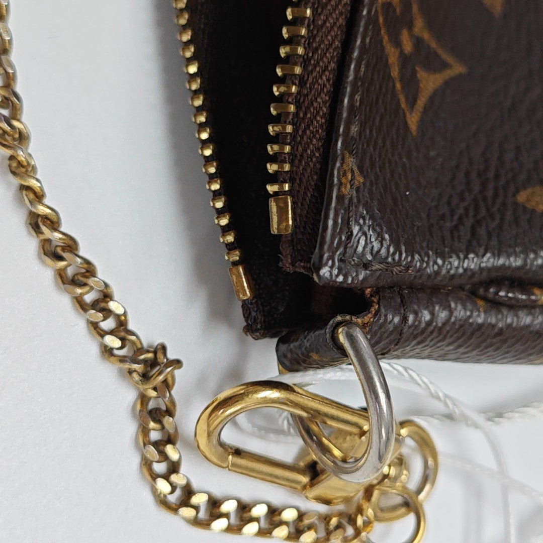 ACCESSOIRES Mini Monogram Coated Canvas Brown