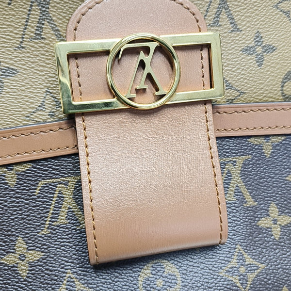 DAUPHINE MM Monogram Coated Canvas Brown