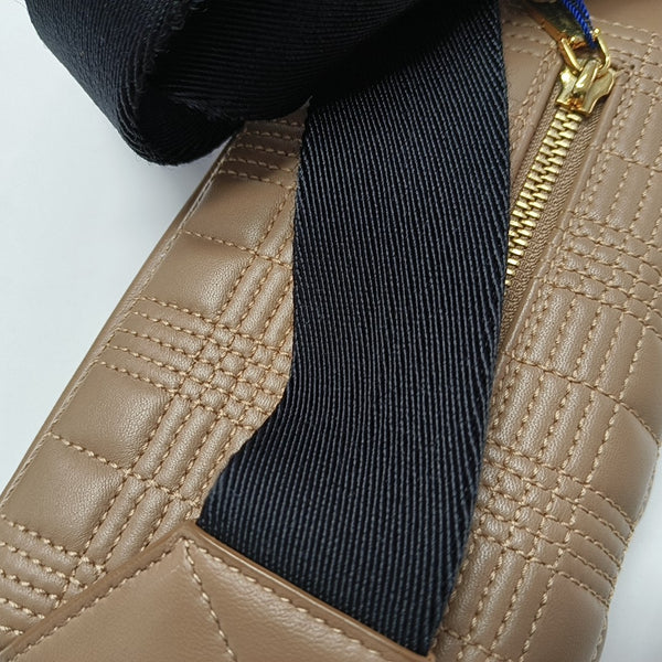 Lola Quilted Lambskin Brown