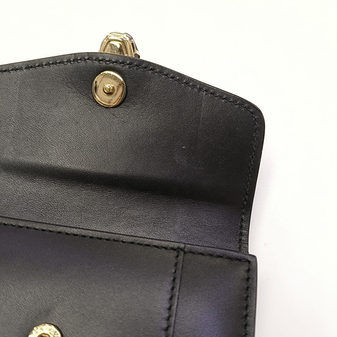 SERPENTI FOREVER Calfskin Black Wallet