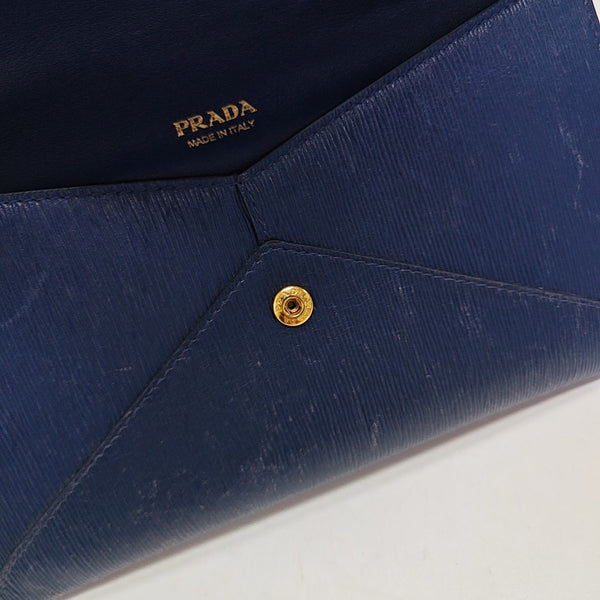 Envelope Wallet Calfskin Blue Wallet