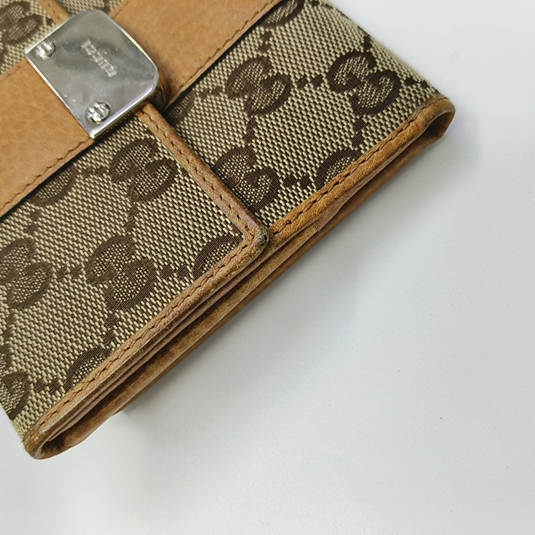 Monogram Canvas Wallet Brown
