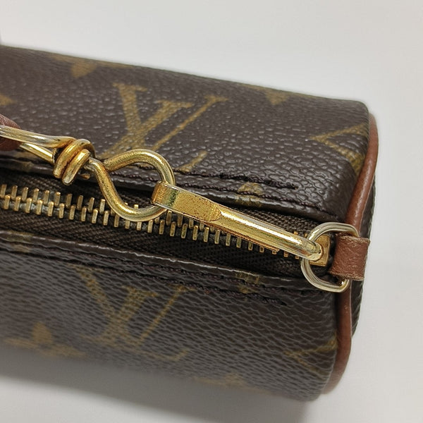 PAPILLON Mini Monogram Coated Canvas Brown
