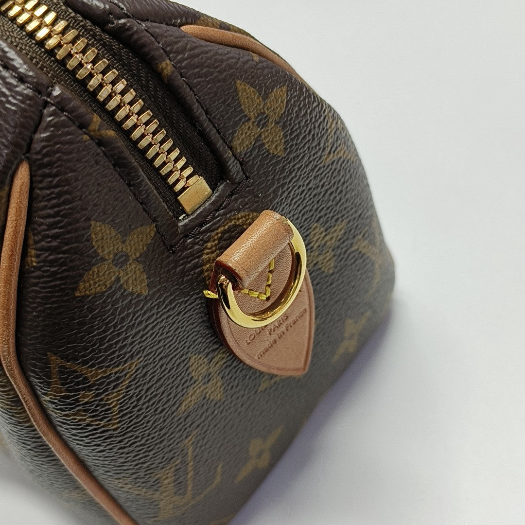 SPEEDY 20 Monogram Coated Canvas Brown