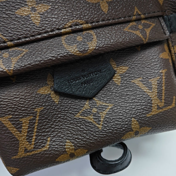 PALM SPRINGS Mini Monogram Coated Canvas Brown