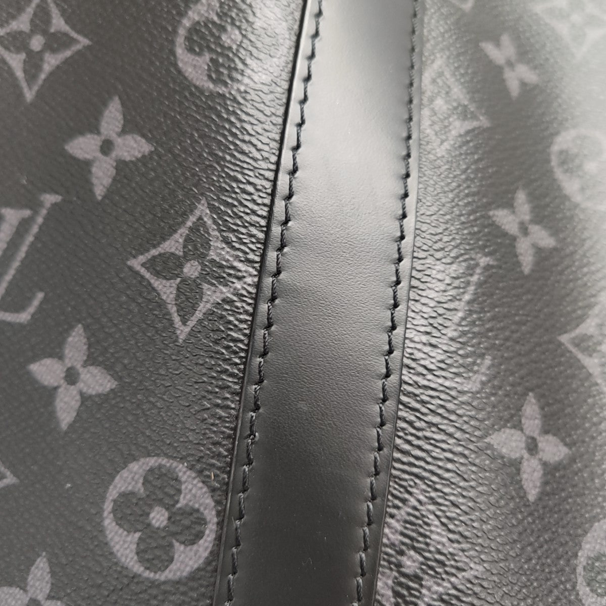 KEEPALL 45 Monogram Coated Canvas Black