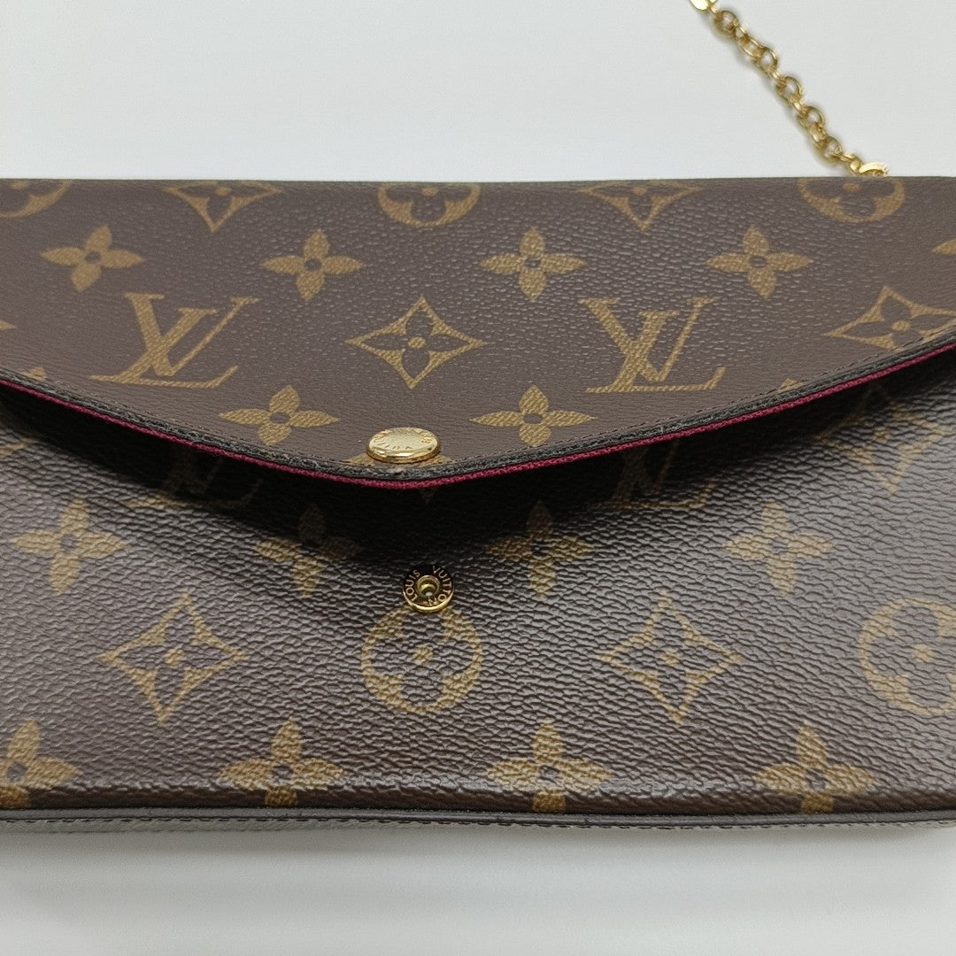 FÉLICIE Monogram Coated Canvas Brown