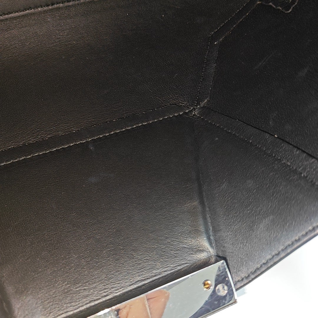 Calfskin Shoulder Bag Black