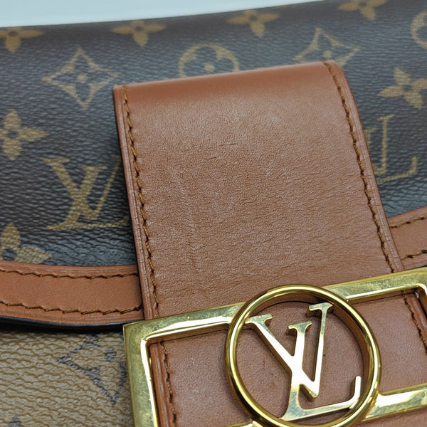 DAUPHINE MM Monogram Coated Canvas Brown