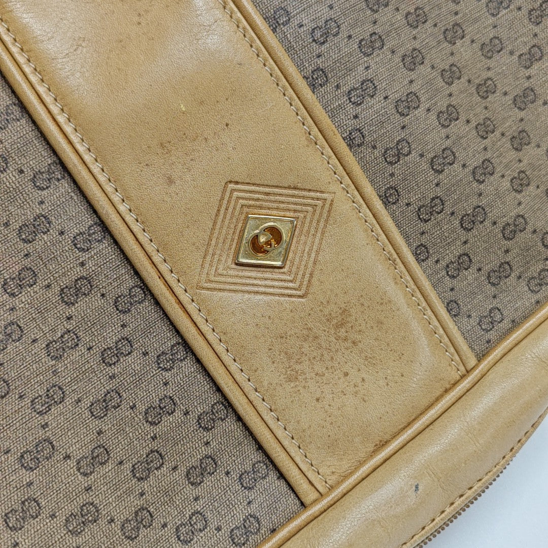 Monogram Coated Canvas Shoulder Bag Brown