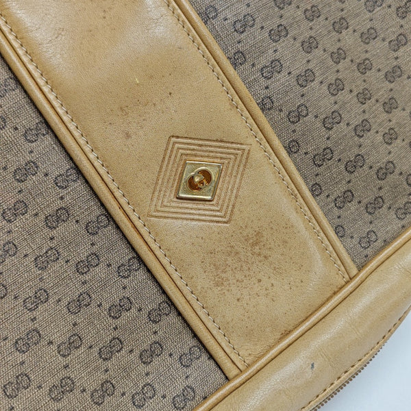 Monogram Coated Canvas Shoulder Bag Brown