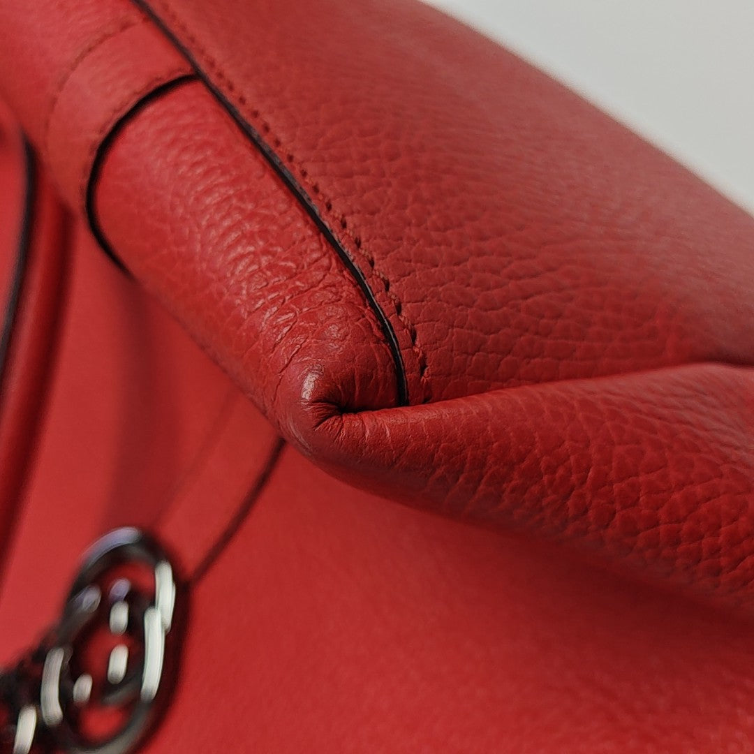 Microguccissima Calfskin Red