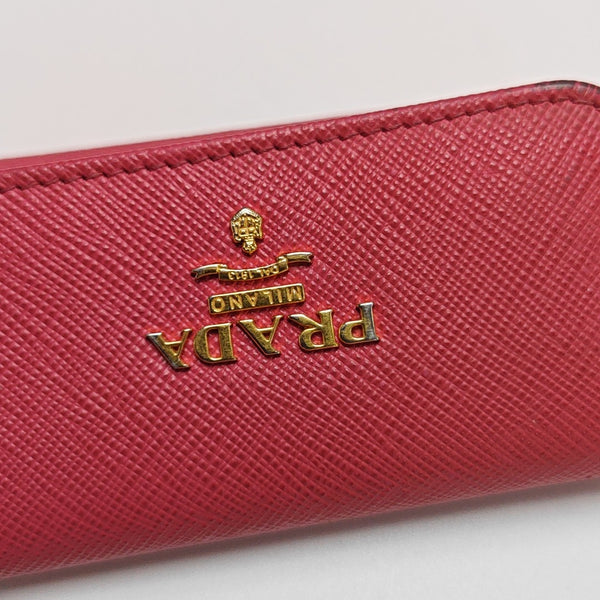 Calfskin Key Pouch Red