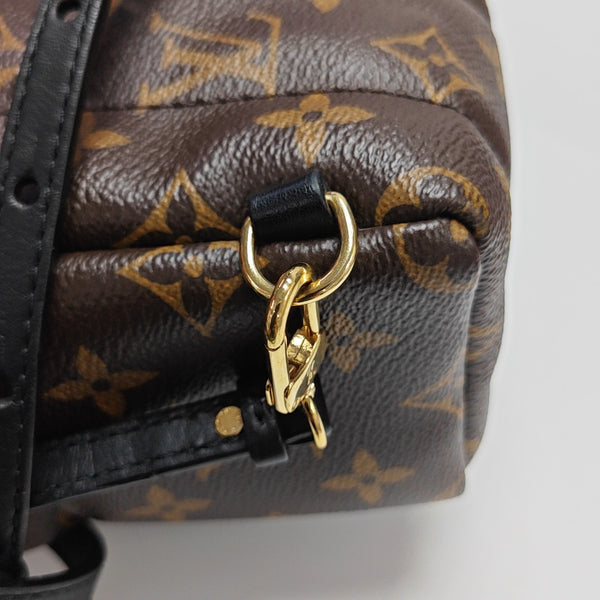 PALM SPRINGS Mini Monogram Coated Canvas Brown