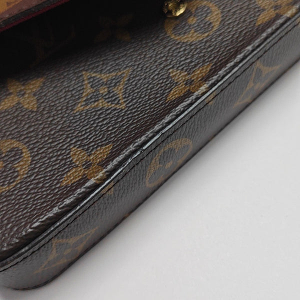 FÉLICIE Monogram Coated Canvas Brown