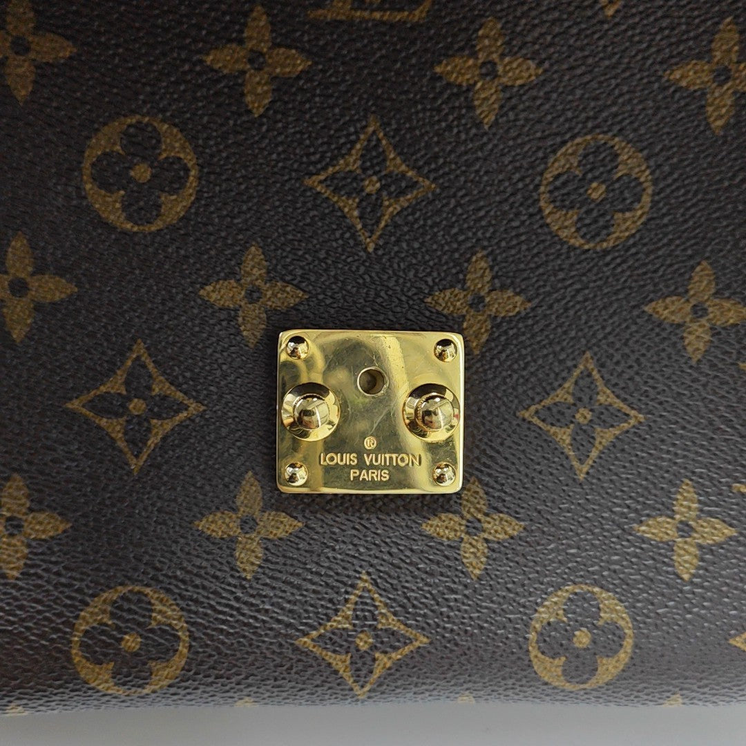 MÉTIS MM Monogram Coated Canvas Brown