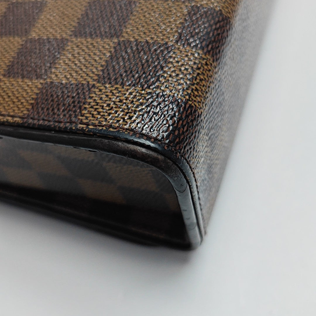 TRIBECA Damier Ebene Coated Canvas Brown