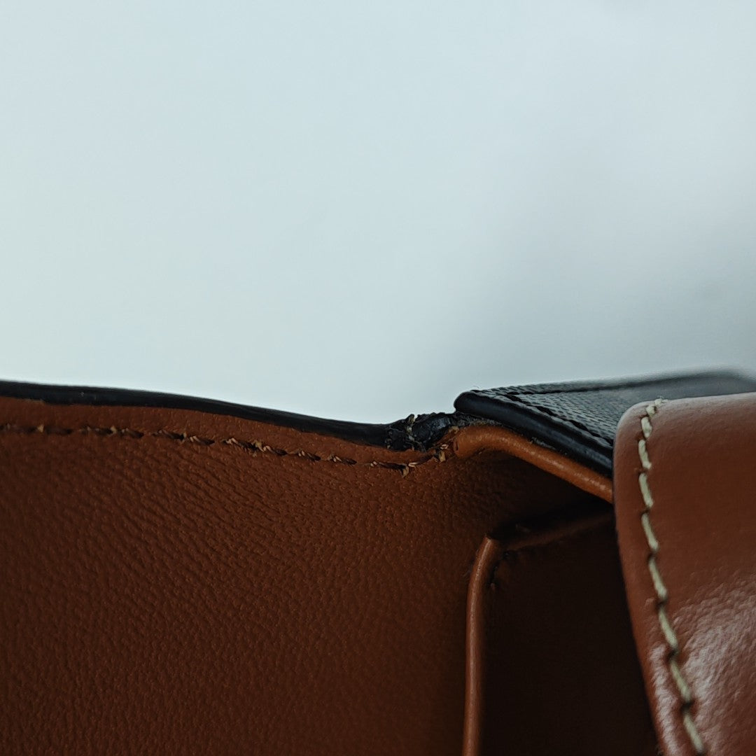 TRIOMPHE Small Coated Canvas Brown