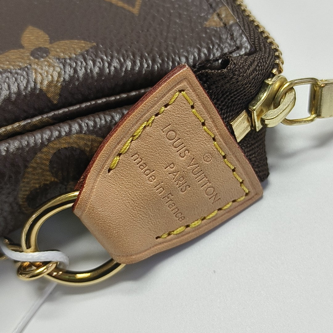 ACCESSOIRES Mini Monogram Coated Canvas Brown