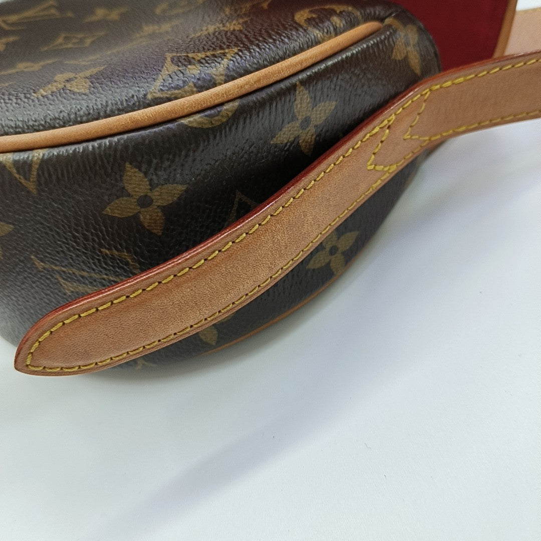 TAMBOURINE Monogram Coated Canvas Brown