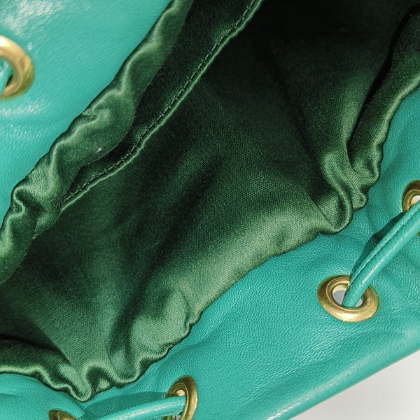 Matelassé Quilted Lambskin Green
