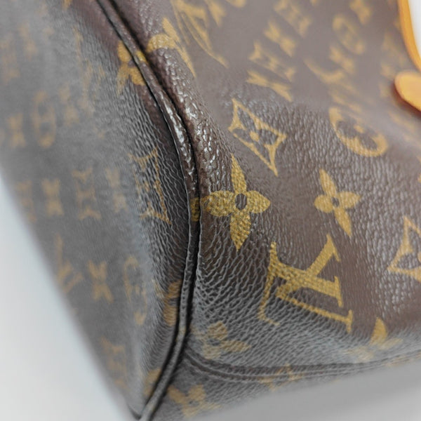 NEVERFULL PM Monogram Coated Canvas Brown