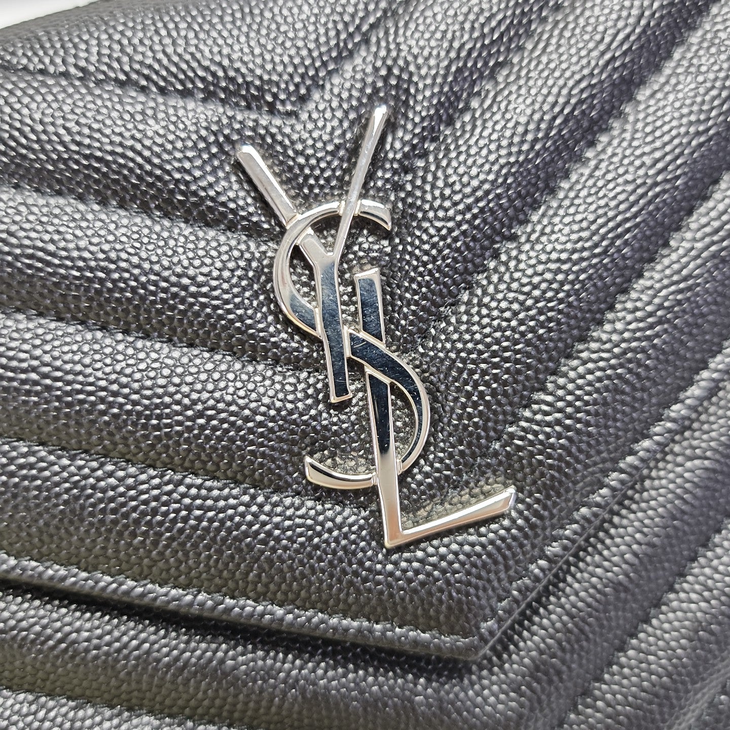 MONOGRAM WOC Chevron Calfskin Black