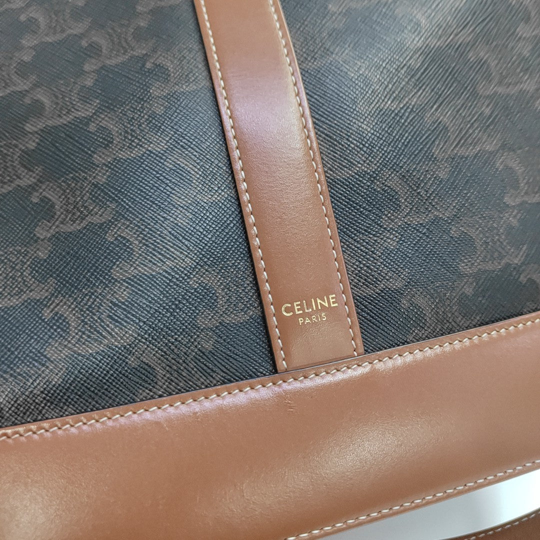 TRIOMPHE CANVAS Medium Coated Canvas Brown