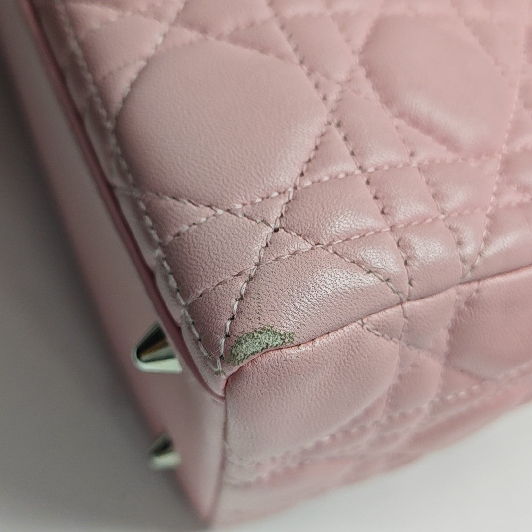 Lady Dior Medium Cannage Lambskin Pink