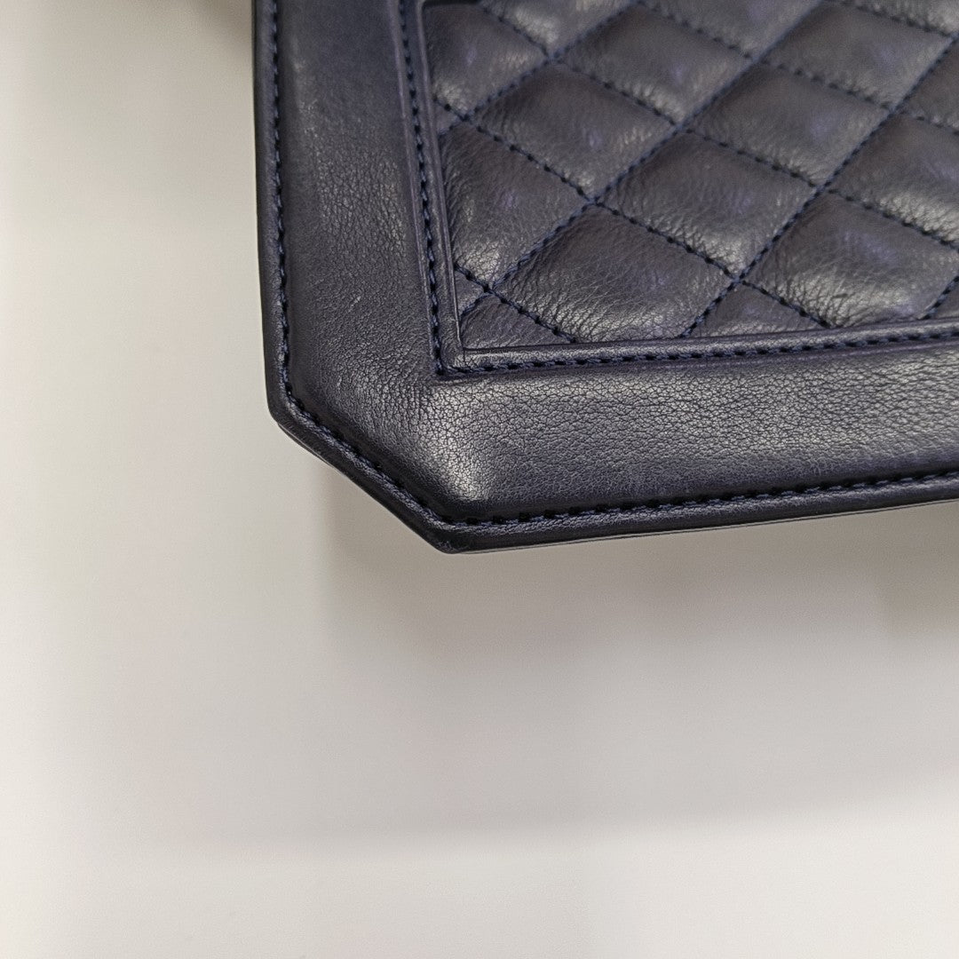 Quilted Calfskin Blue