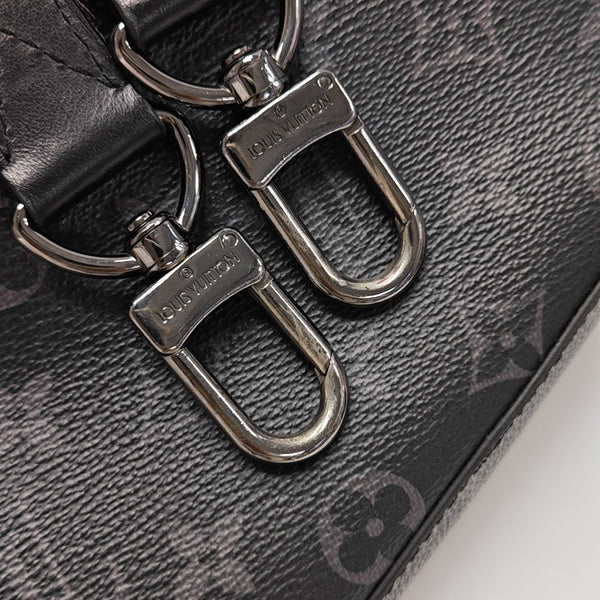 TRIO Monogram Coated Canvas Gray