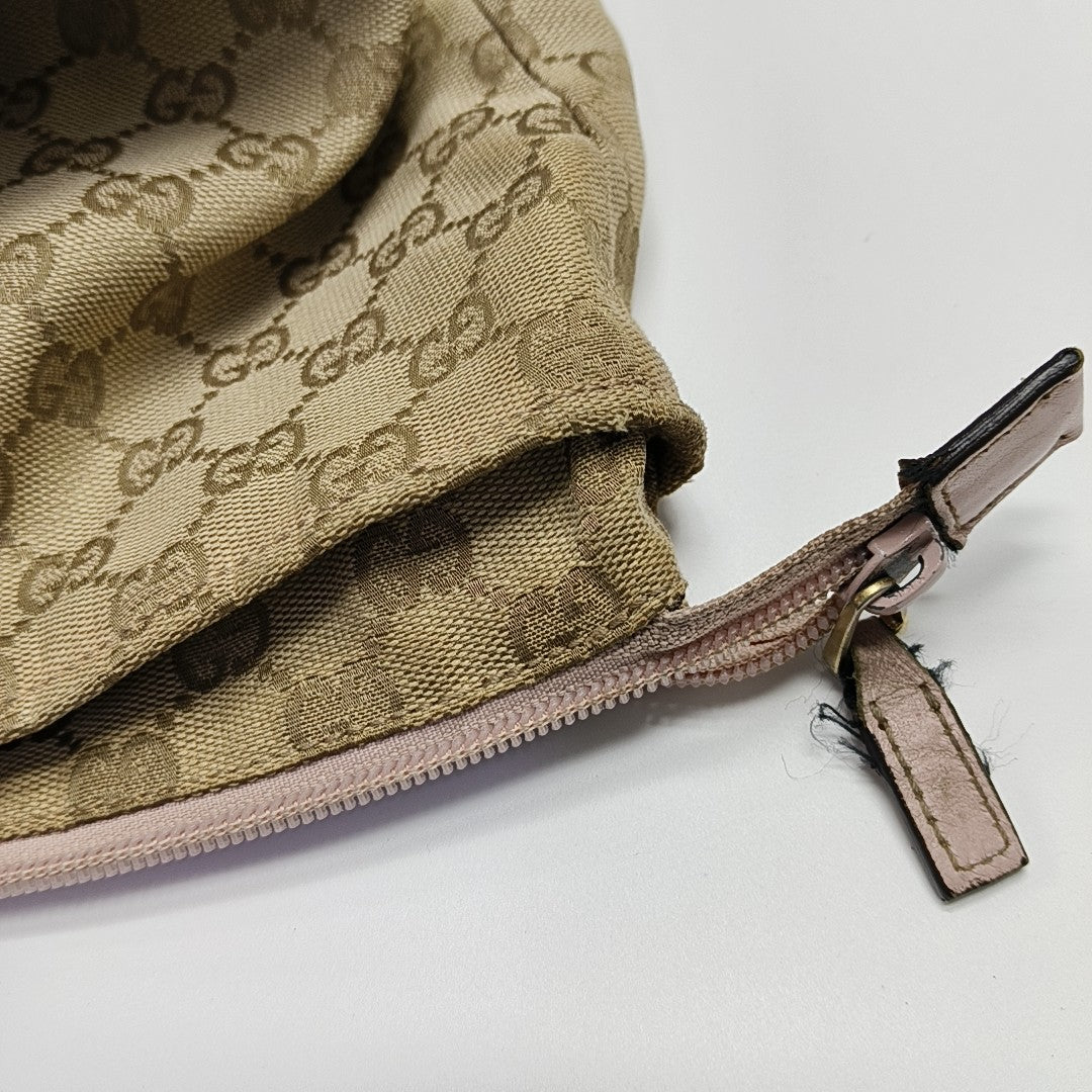 Monogram Canvas Tote Bag Beige