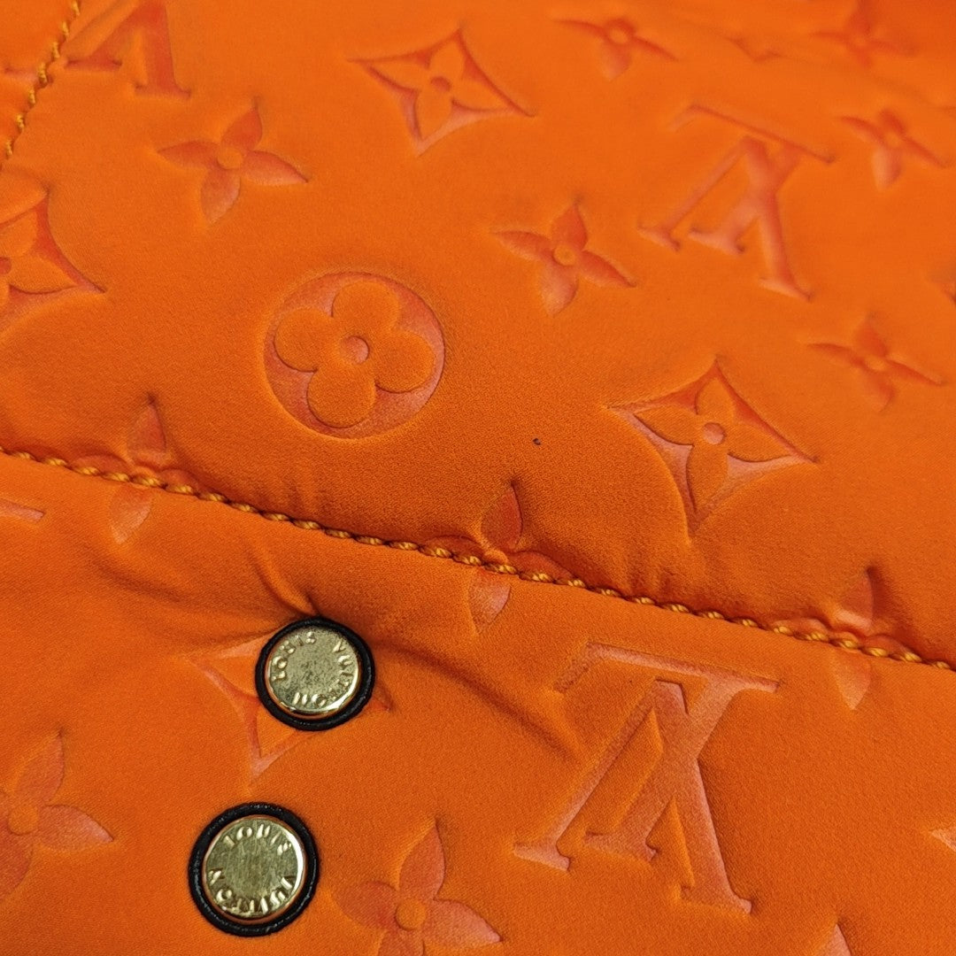 Monogram Fabric Tote Bag Orange