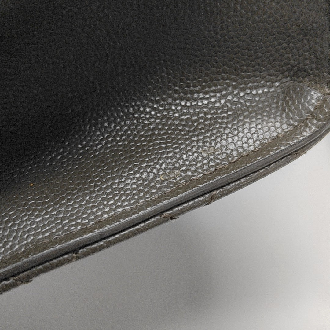 ENVELOPE Small Quilted Calfskin Gray