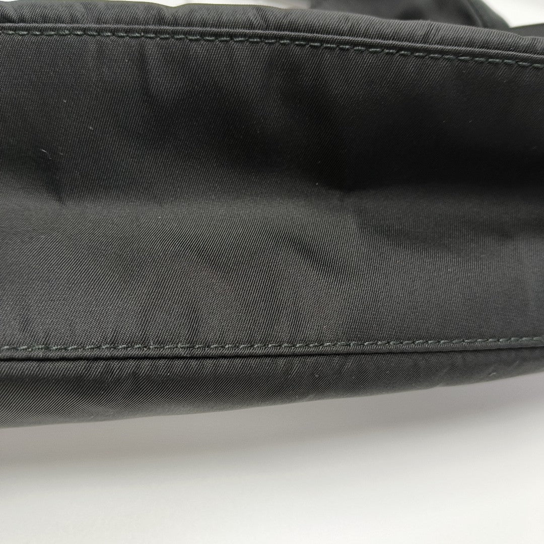 Nylon Shoulder Bag Black