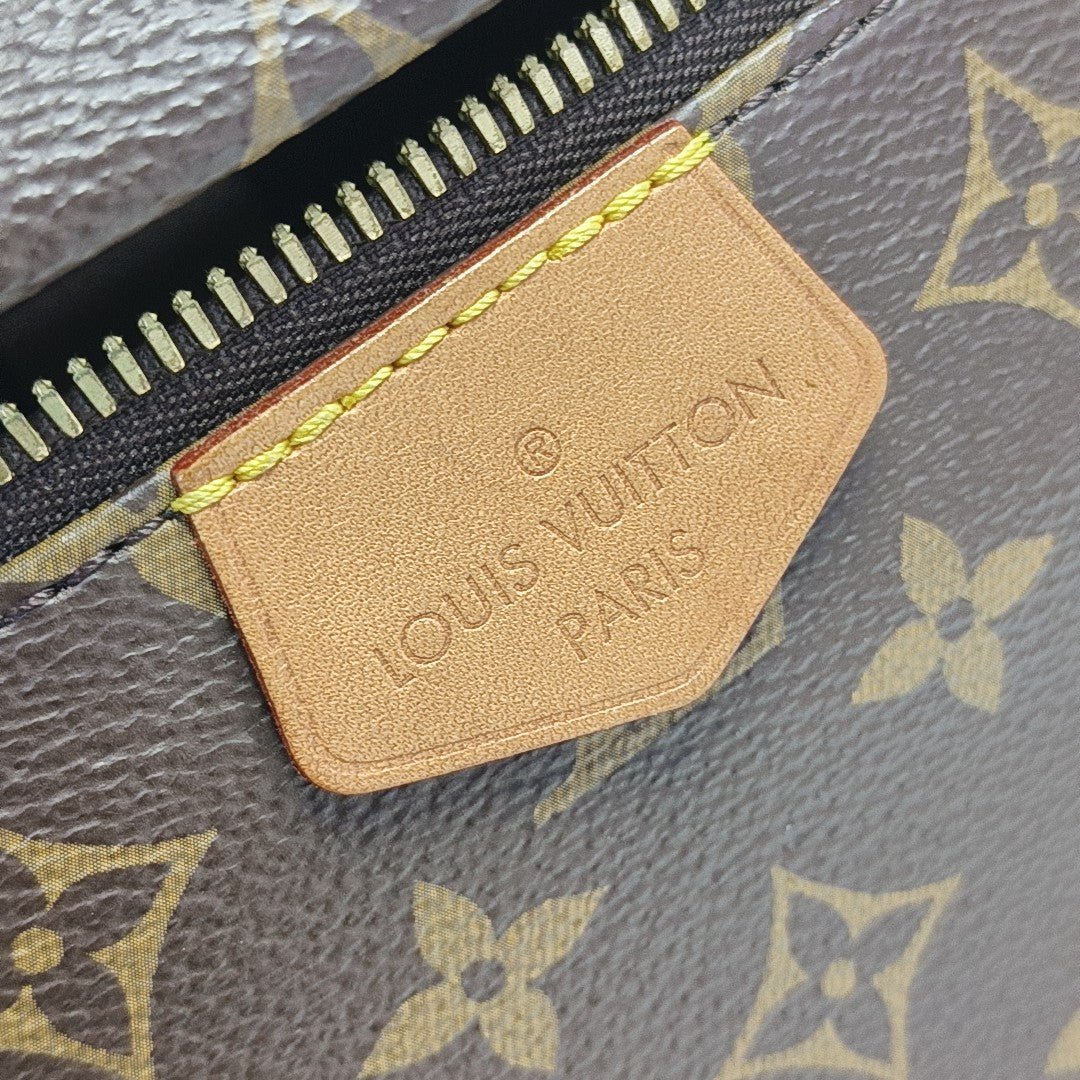 BUMBAG Monogram Coated Canvas Brown