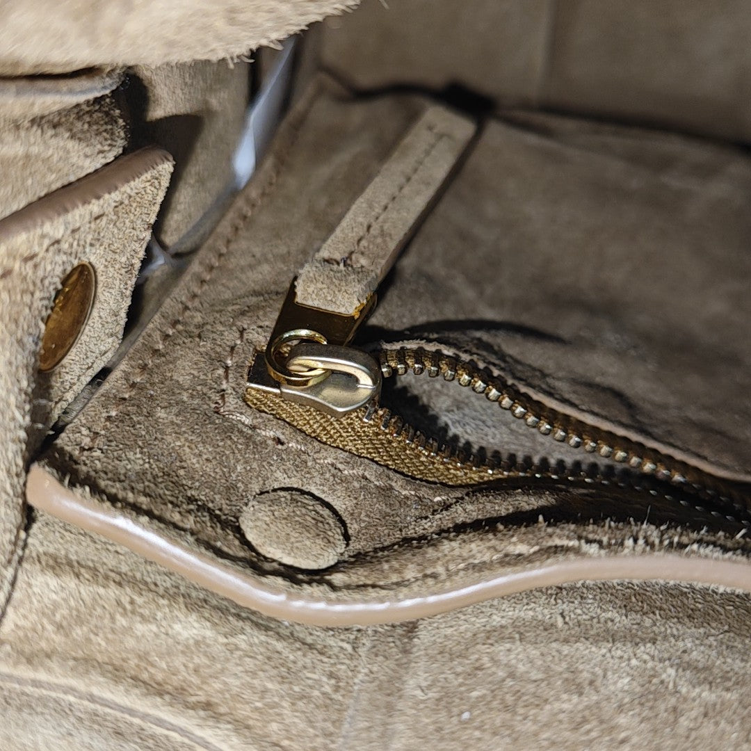 Cassette Medium Suede Beige