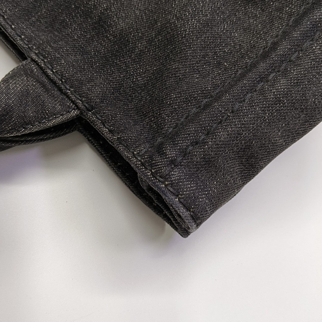 Denim Quilted Denim Black