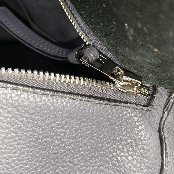 Puzzle Large Quilted Calfskin Gray