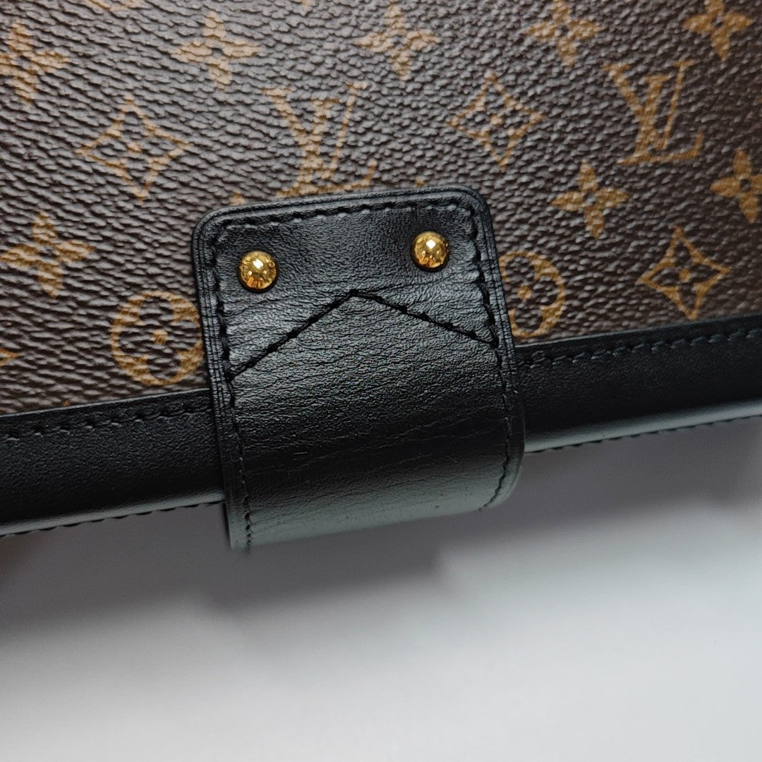 PETITE MALLE Monogram Coated Canvas Brown