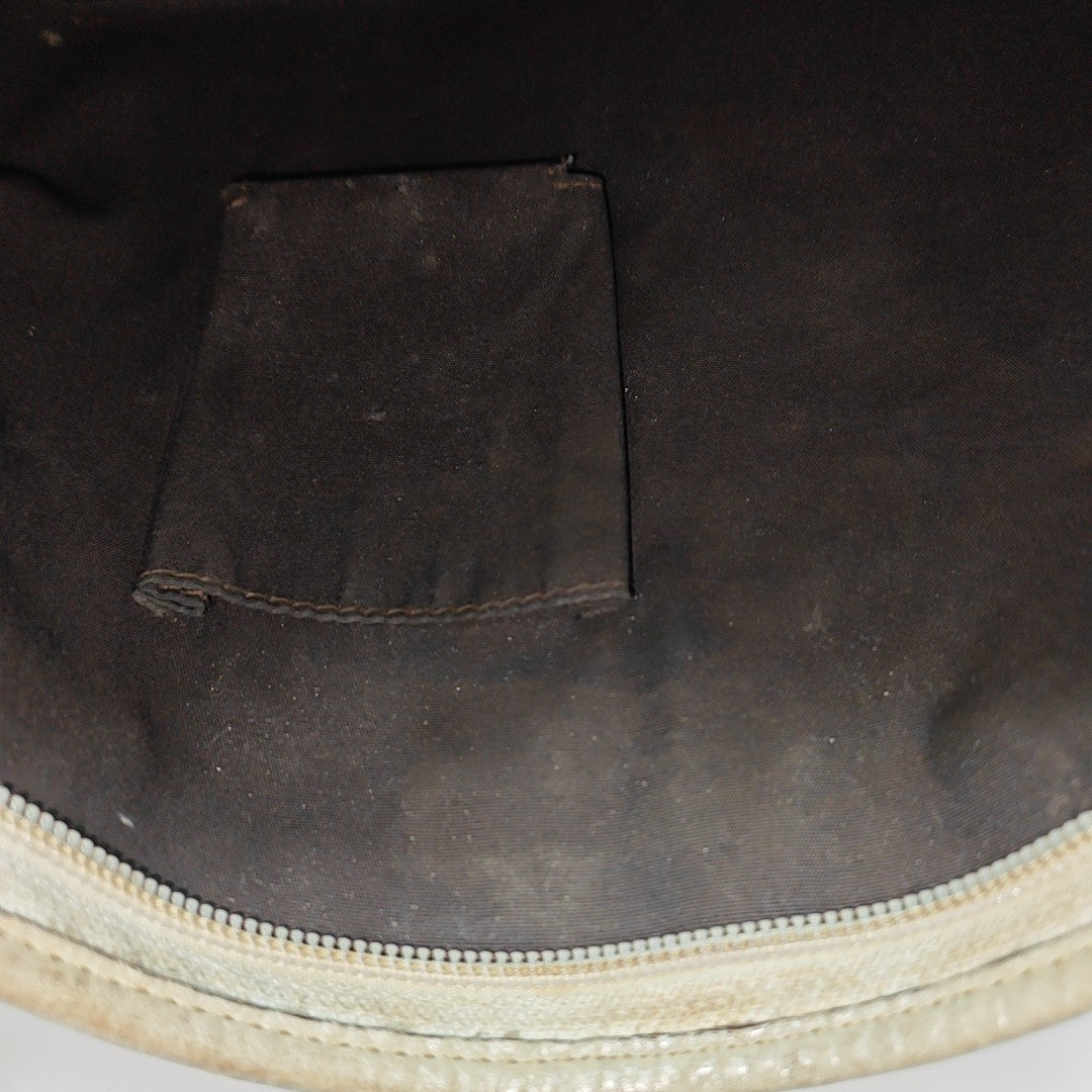 Monogram Coated Canvas Shoulder Bag Beige