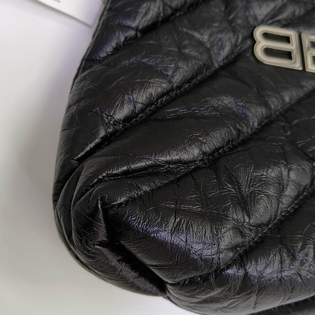 Crush Quilted Calfskin Black