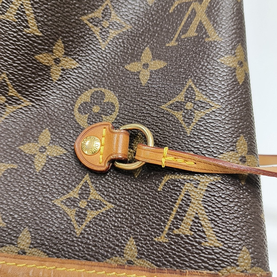 NEVERFULL MM Monogram Coated Canvas Brown