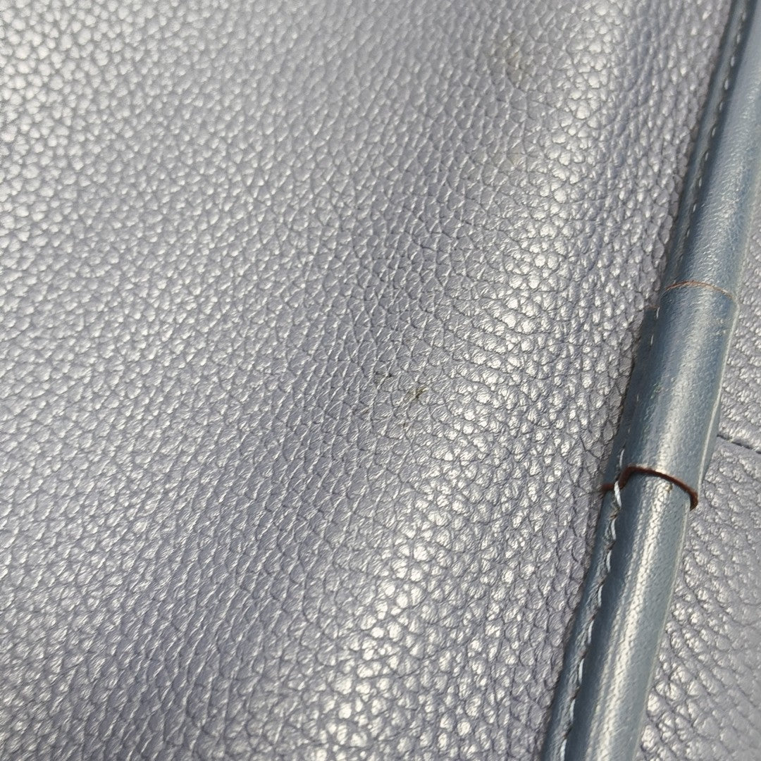 Calfskin Top Handle Bag Blue