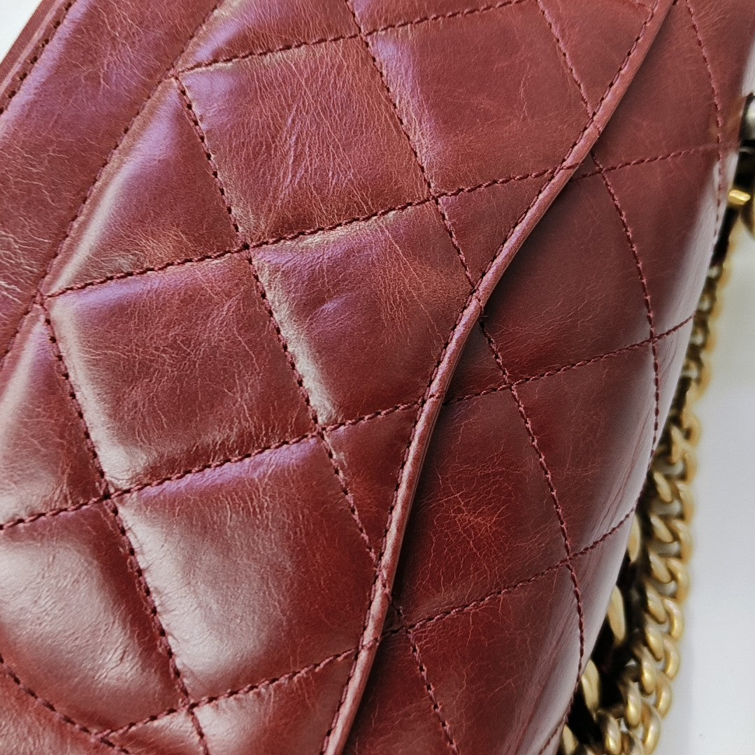 Quilted Calfskin Red