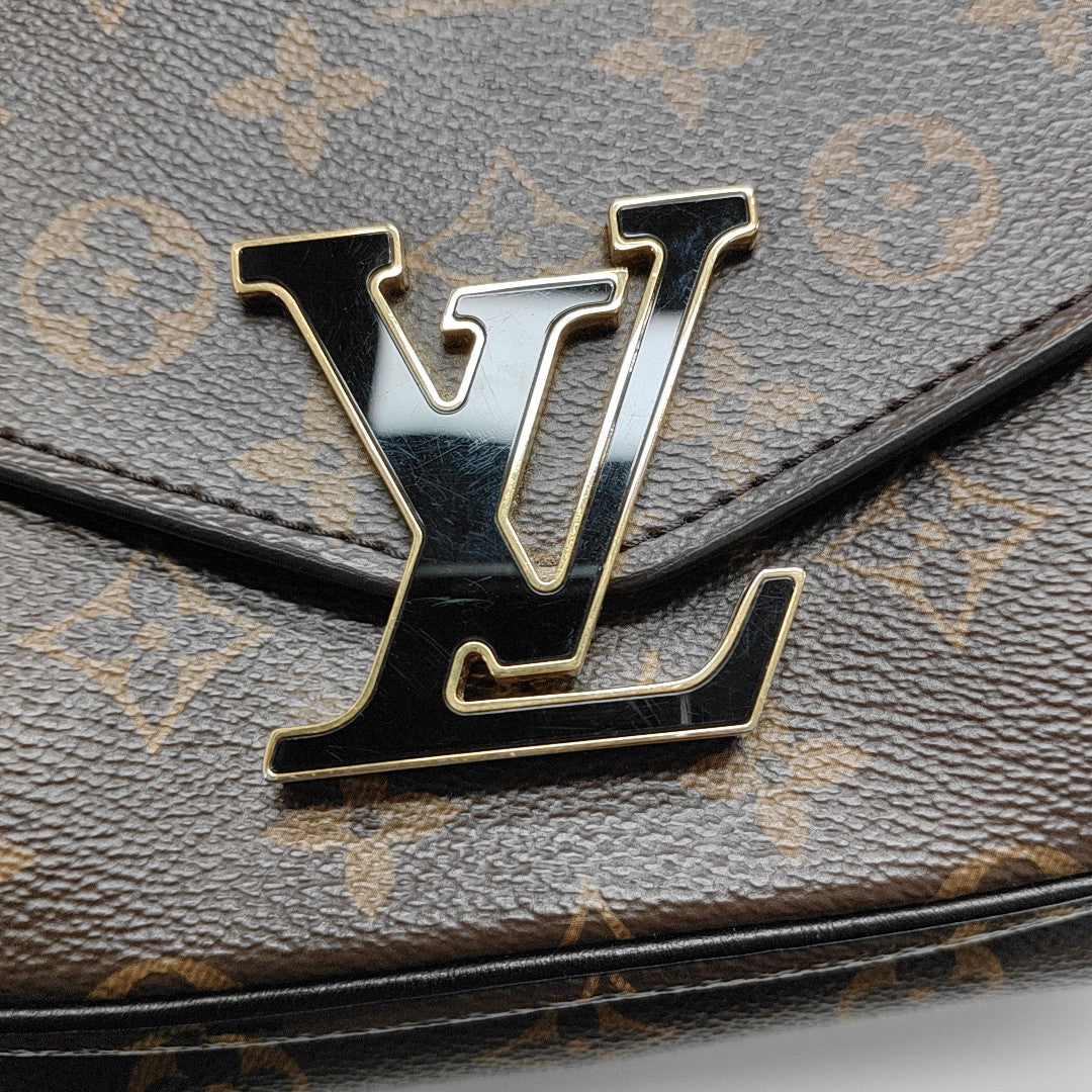 PASSY Monogram Coated Canvas Brown