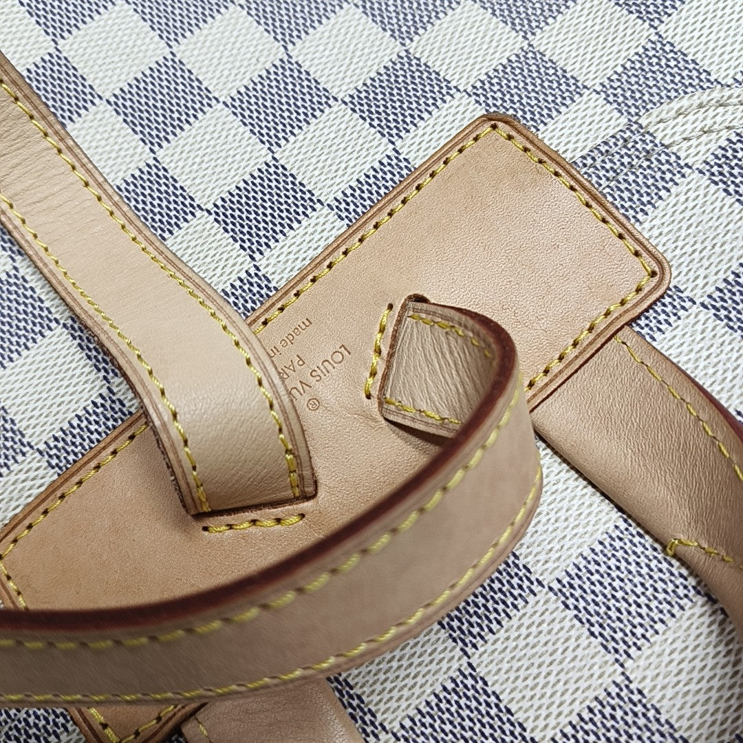 SPERONE Damier Azur Coated Canvas White