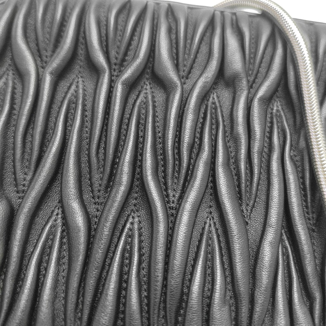 Matelassé Quilted Lambskin Black
