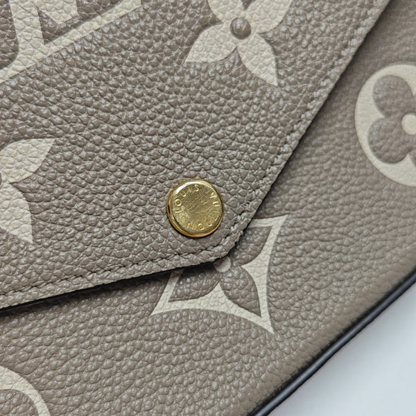 FÉLICIE Monogram Calfskin Gray